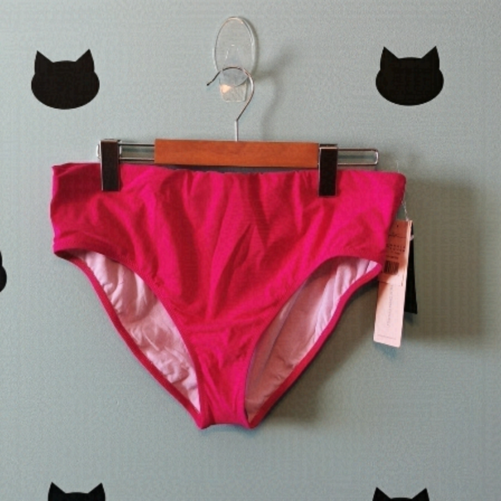 Gottex Profile Bikini Bottom Fuschia 12 New